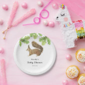 Eichhörnchen - Babydusche Pappteller (Party)