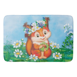 Eichhörnchen Badematte