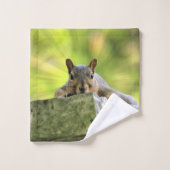 Eichhörnchen Badhandtuch Set (Waschlappen)