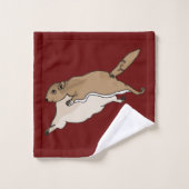 Eichhörnchen Badhandtuch Set (Waschlappen)