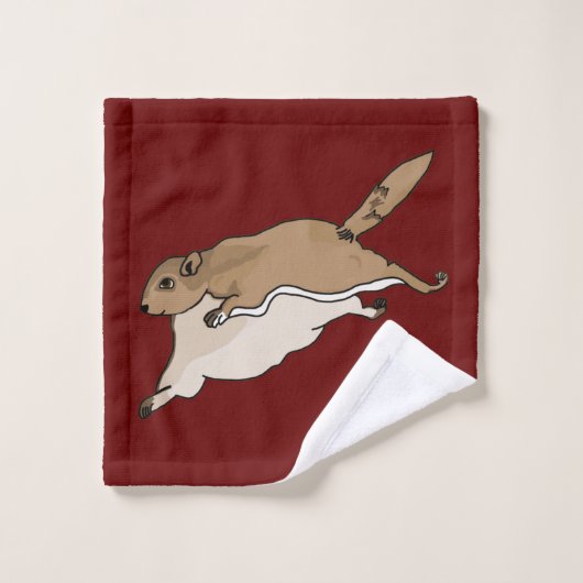 Eichhörnchen Badhandtuch Set (Waschlappen)