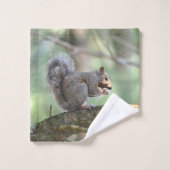 Eichhörnchen Badhandtuch Set (Waschlappen)