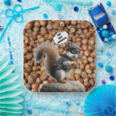 Eichhörnchen Bandit Funny Eichhörnchen Papierplatt Pappteller (Party)