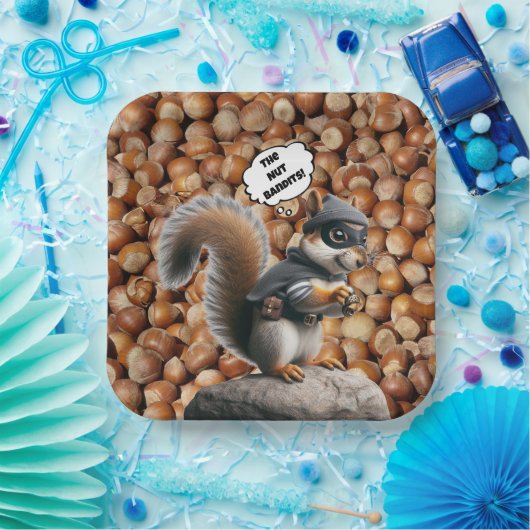 Eichhörnchen Bandit Funny Eichhörnchen Papierplatt Pappteller (Party)