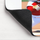 Eichhörnchen, Baseball auf Mauspad spielen (Ecke)