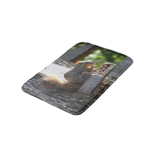 Eichhörnchen Bath Mat Badematte (Schrägansicht)