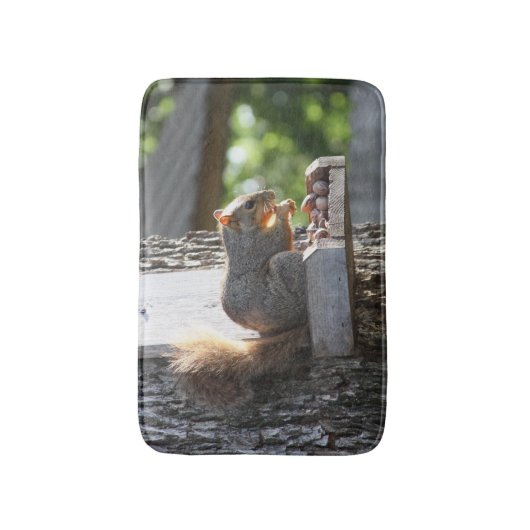 Eichhörnchen Bath Mat Badematte (Vorderseite Vertikal)