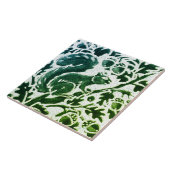 Eichhörnchen Batik Moderne grüne blaue Flora Woodl Fliese (Seite)