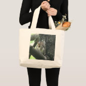 Eichhörnchen Baum-in der Tierkunst-Taschen-Tasche Jumbo Stoffbeutel (Vorderseite (Produkt))