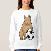 Eichhörnchen beim Fußball-Sport Sweatshirt (Vorderseite)