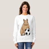 Eichhörnchen beim Fußball-Sport Sweatshirt (Vorne ganz)