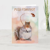 Eichhörnchen bekommt gut Karte (Vorderseite)