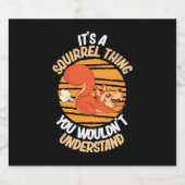 Eichhörnchen Bierflaschenetikett (Einzelnes Label)