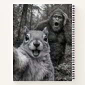Eichhörnchen Bigfoot Überraschtes Selfie Notizblock (Rückseite)