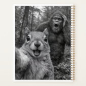 Eichhörnchen Bigfoot Überraschtes Selfie Planer (Rückseite)