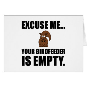 Eichhörnchen Birdfeeder leer