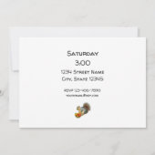 Eichhörnchen Birne Party Einladung essen (Rückseite)