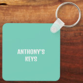 Eichhörnchen bläst Bubblegum Blase Animal Foto Schlüsselanhänger (Rückseite)