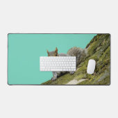 Eichhörnchen bläst Bubblegum Blase Animal Foto Schreibtischunterlage (Tastatur & Maus)