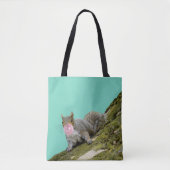 Eichhörnchen bläst Bubblegum Blase Animal Foto Tasche (Vorderseite)