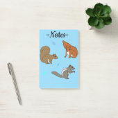 Eichhörnchen Blau Post-it Klebezettel (Büro)