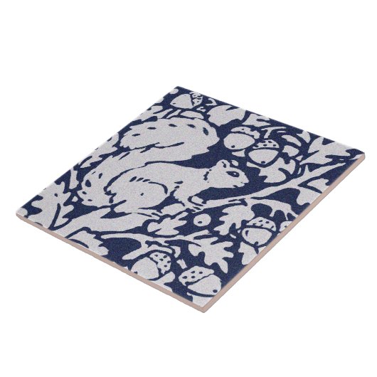 Eichhörnchen Blaugraue Granite Stone Woodland Anim Fliese (Seite)