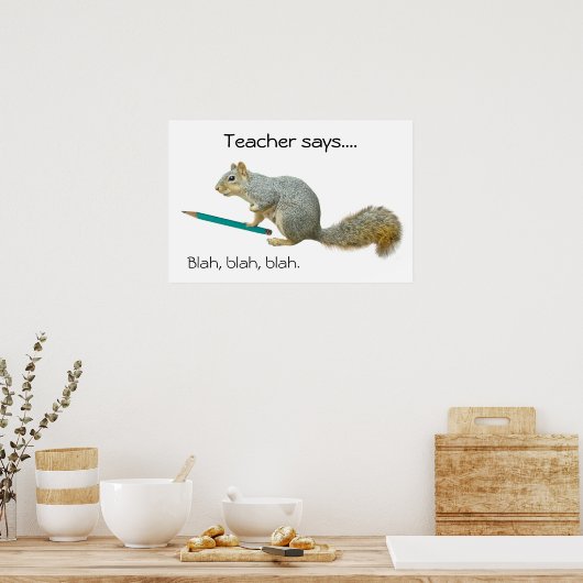 Eichhörnchen-Bleistift-Poster Poster (Küche)