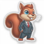 Eichhörnchen, Bosstiere Aufkleber (Vorderseite)