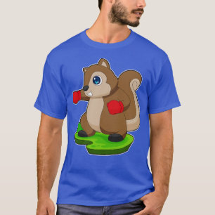 Eichhörnchen Boxer Boxhandschuhe Boxen T-Shirt