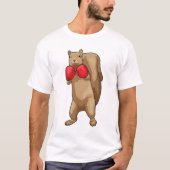 Eichhörnchen Boxer Boxhandschuhe T-Shirt (Vorderseite)
