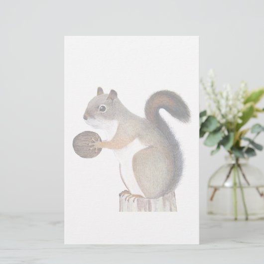 Eichhörnchen Briefpapier (Stehend Vorderseite)