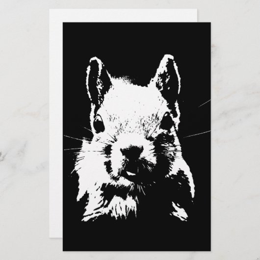Eichhörnchen Briefpapier (Vorne/Hinten)