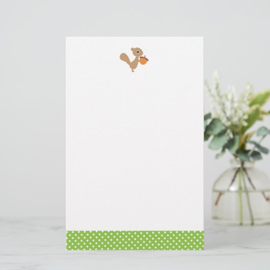 Eichhörnchen! Briefpapier (Stehend Vorderseite)