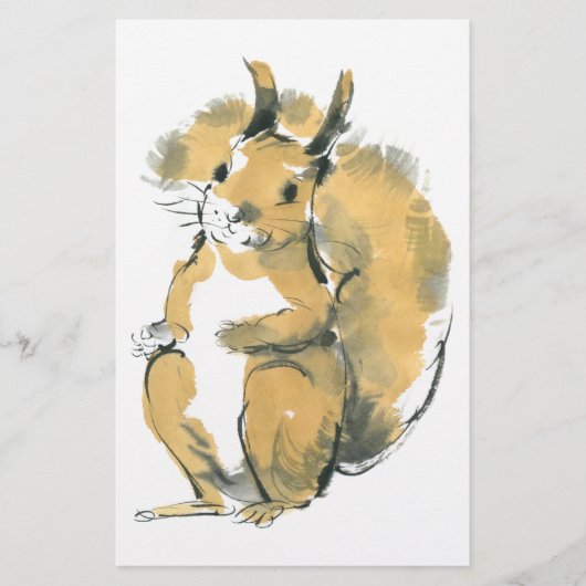 Eichhörnchen Briefpapier (Vorderseite)