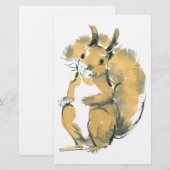 Eichhörnchen Briefpapier (Vorne/Hinten)