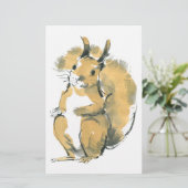Eichhörnchen Briefpapier (Stehend Vorderseite)