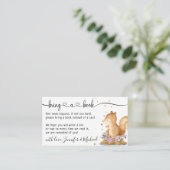 Eichhörnchen Bring ein Buch Begleitkarte (Stehend Vorderseite)