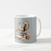 Eichhörnchen Bücher Kaffeetasse (VorderseiteRechts)