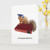 Eichhörnchen-Buchgrundkarte Karte (Gelbe Blume)