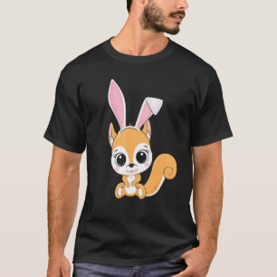 Eichhörnchen Bunny Oars Ostertag Süße Tier Boys Gi T-Shirt
