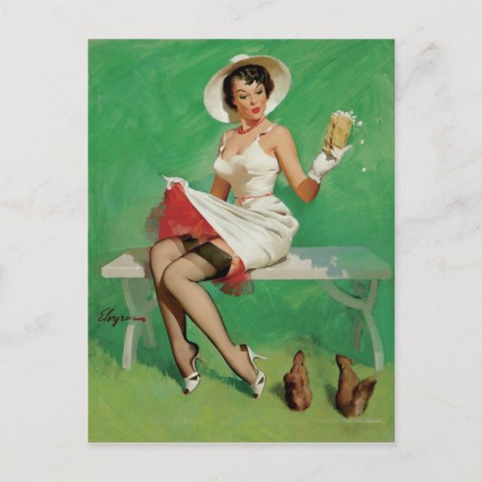 Eichhörnchen Button Up Postkarte (Vorderseite)