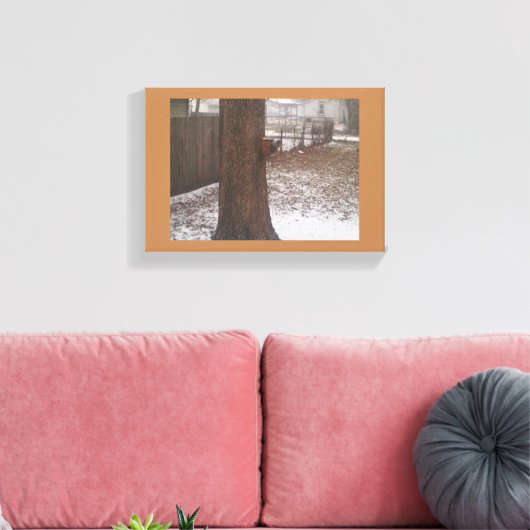 Eichhörnchen Canvas Print Leinwanddruck (Insitu (Wohnzimmer))
