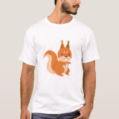Eichhörnchen-Cartoon T-Shirt (Vorderseite)