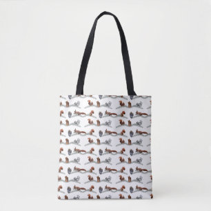 Eichhörnchen-Chaos-All-Over-Print-Tasche (Farbe wä Tasche