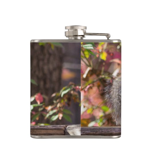 Eichhörnchen Chow Time Flachmann (Rückseite)