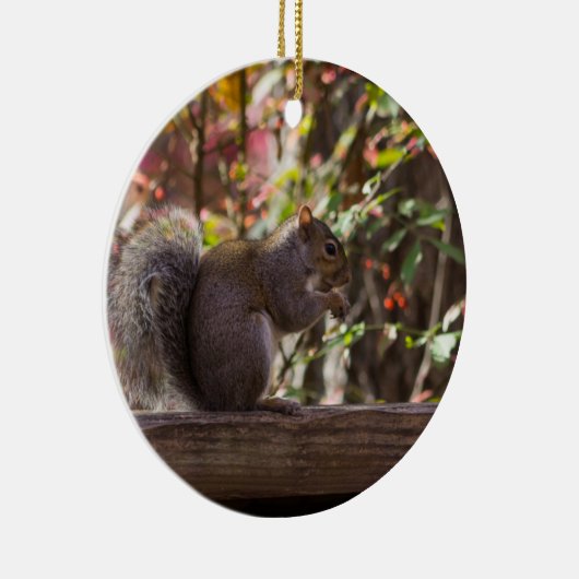 Eichhörnchen Chow Time Keramik Ornament (Rechts)