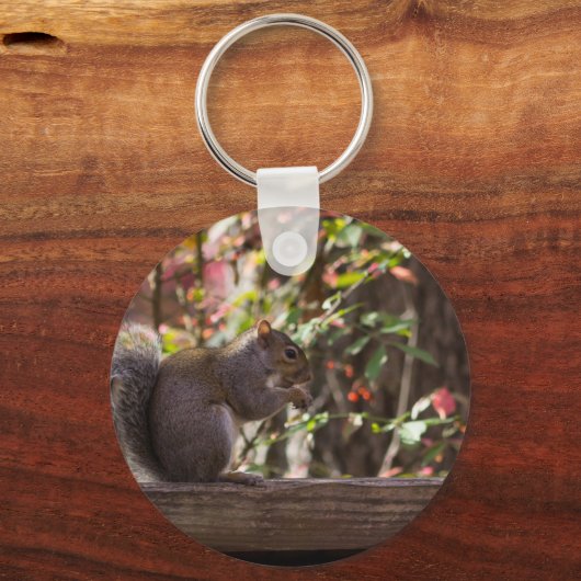Eichhörnchen Chow Time Schlüsselanhänger (Vorderseite)
