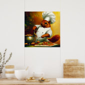 Eichhörnchen Cooking Stir Fry Poster (Küche)