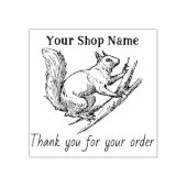 Eichhörnchen Custom vielen Dank für Ihre Bestellun Gummistempel (Prägung)