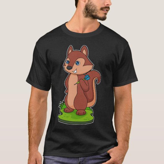 Eichhörnchen Darts Dart T-Shirt (Vorderseite)